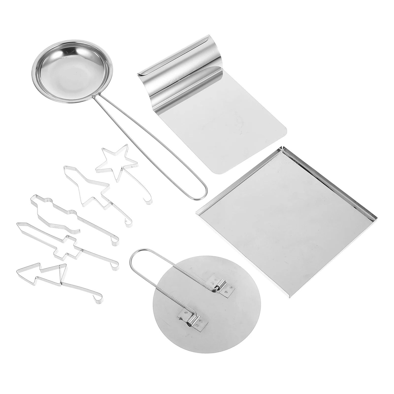 

9pcs Baking Molds Set Stainless Steel Cookie Bread Slice Mold Cake Tart Dessert Kitchen Supplies Reusable Easy Creative
