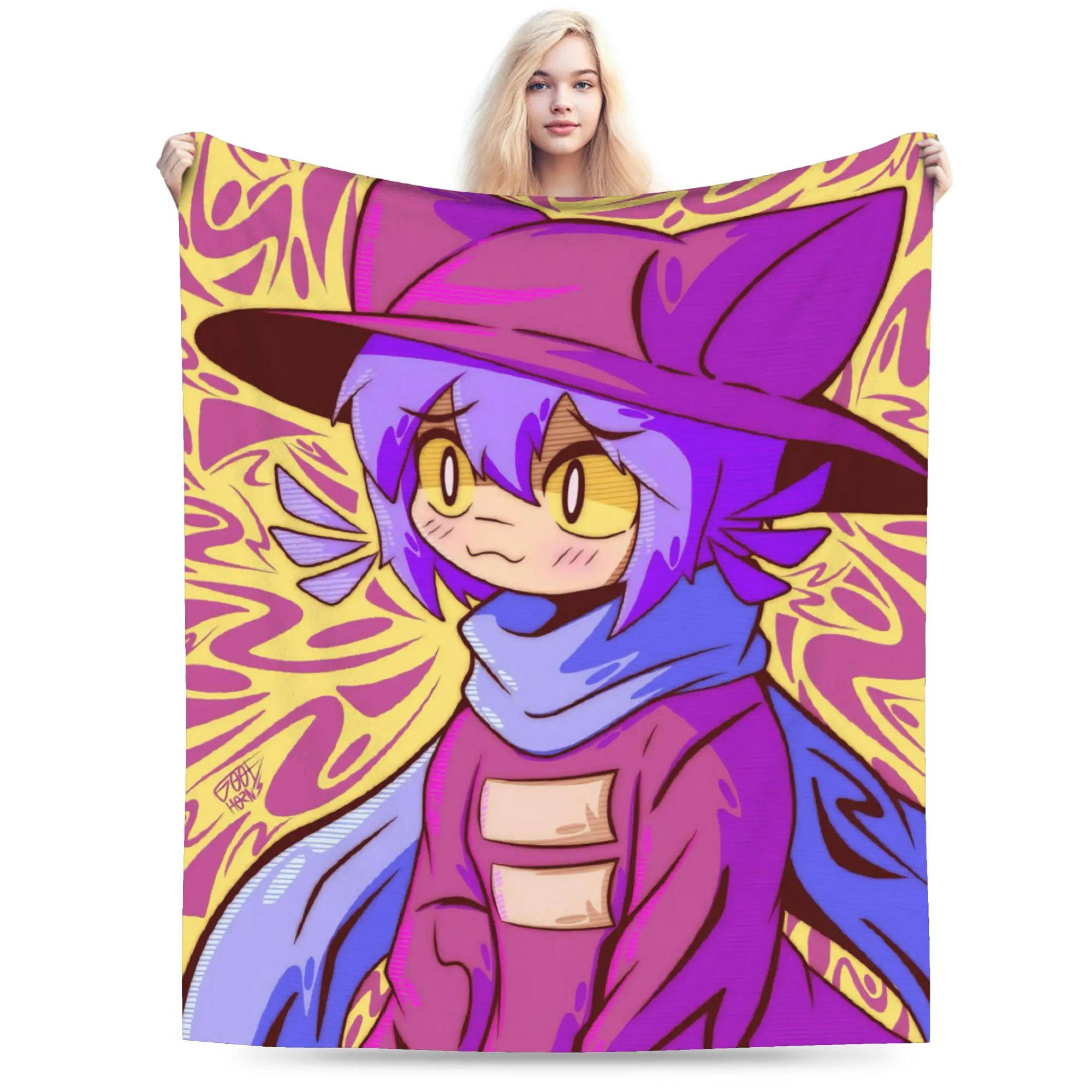 OneShots Niko Throw Blanket for Couch  Soft Cozy Plush Blanket 50x60 Inches Multiple Sizes Bedspread for All Seasons