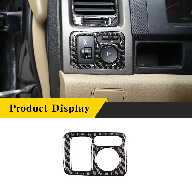 For Honda CR-V 2007-2011  Soft Real Carbon Fiber Rearview Mirror Adjustment Switch Frame Trim Interior Car Accessories Sticker