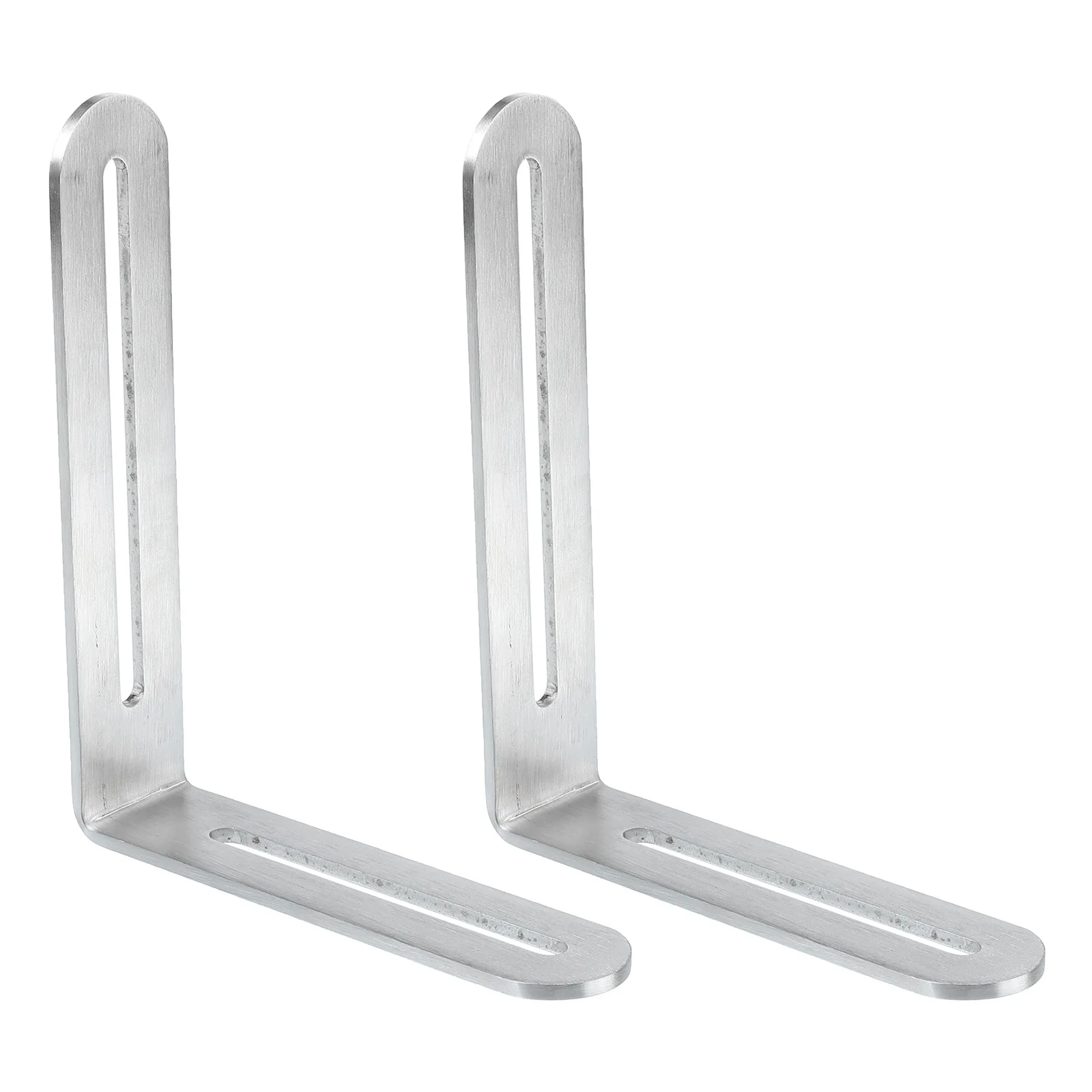 

2pcs Stainless Steel Flat Straight Corner Bracket For Wood Shelves Chair Dressers Furniture Shelf Brace Support Hardware