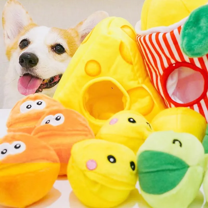 Pet Leakage Sniffing Toy Hide Food Puzzle Dog Training Interactive Sound Toy Suppleness There Elasticity Durable Pet Supplies