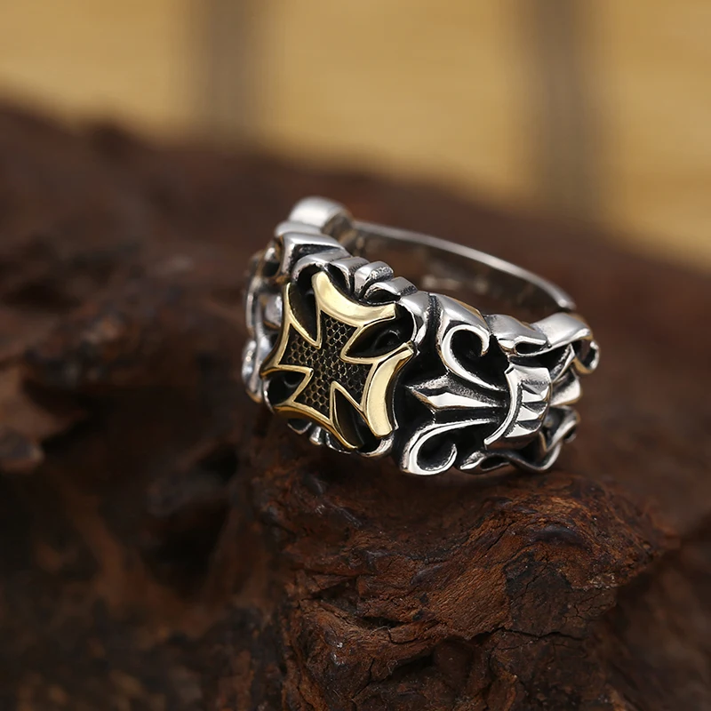 anello-a-bocca-aperta-da-uomo-in-argento-puro-s925-alla-moda-e-personalizzato-in-stile-punk-retro-popolare-ancoraggio-per-barca-trasversale-in-argento-tailandese-ri