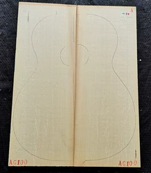 A-grade classical full single board guitar spruce panel, made in the Alps of Germany and Europe as guitar accessory material