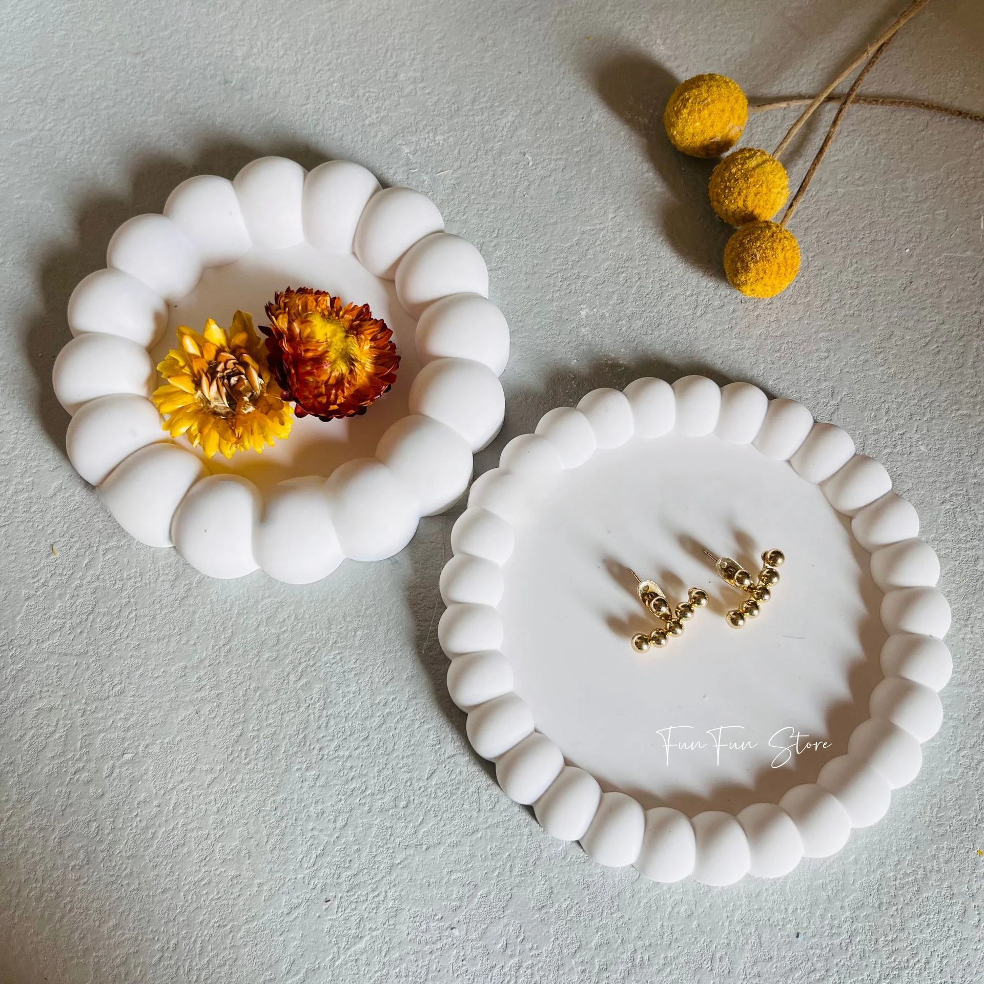 Moule à bulles en silicone pour décoration de la maison, sous-verre, plâtre, alliage, béton, ciment, cadeau d'artisanat, rangement de bijoux, bricolage