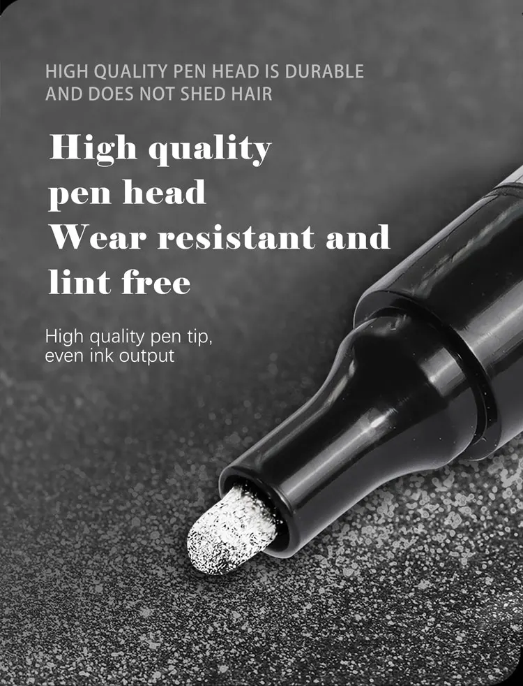 1/2 stücke Spiegel Marker Stift DIY Reflektierende Farbe Stifte Spiegel Marker Chrom Gold SILBER Marker Unterschrift Auto Styling Kunst handwerk – Detail 14