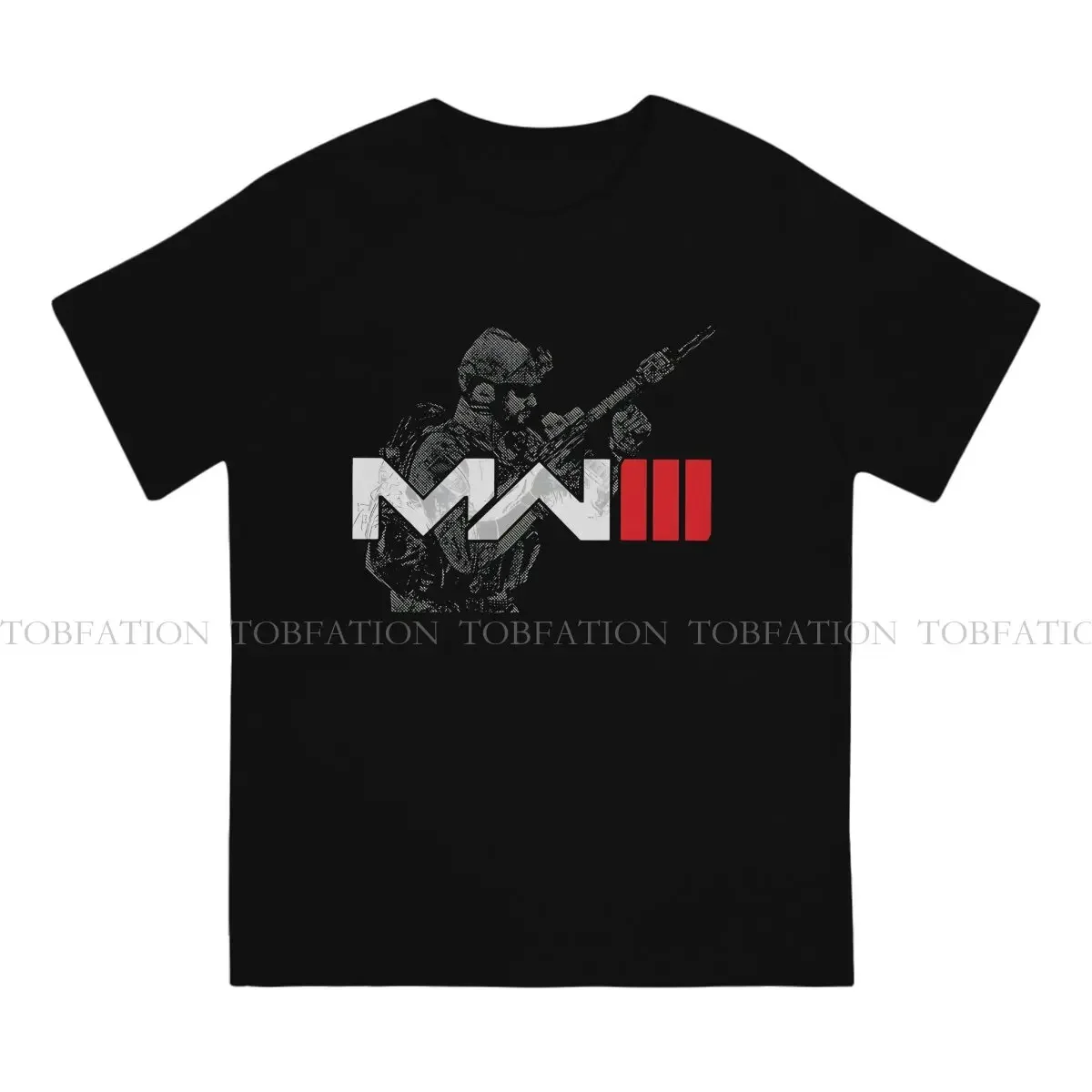 Modern Soldier Ready for Warfare Casual TShirt Game Printing Streetwear Comfortable T Shirt Men Tee Unique Gift Clothes