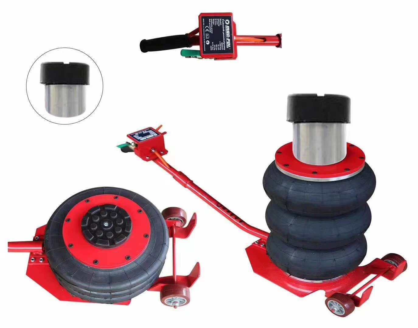 Factory Triple Bag Car Jack Lifting Jack Pneumatic Air Jack 3T for Lift