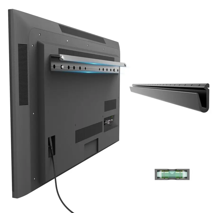 

Кронштейн для телевизора без сверления, настенное крепление для телевизоров 32-75 дюймов, для большинства брендов, до 68 кг, простая установка без стоек, безстоечное крепление на стену