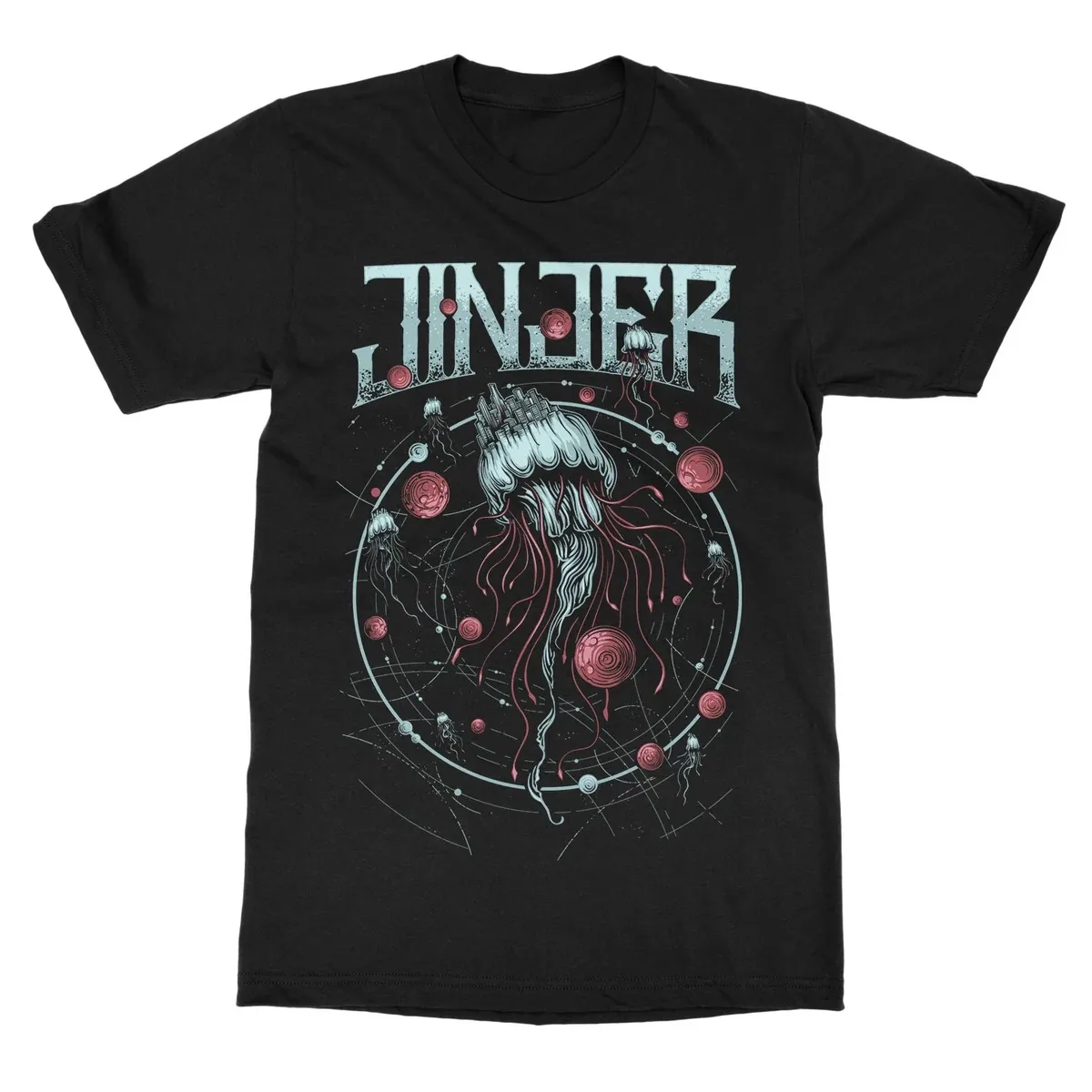 Jinjer Progressive Metal Disclosure Slogan Collage Print T Shirt Classic Band Merch Unisex T Shirt
