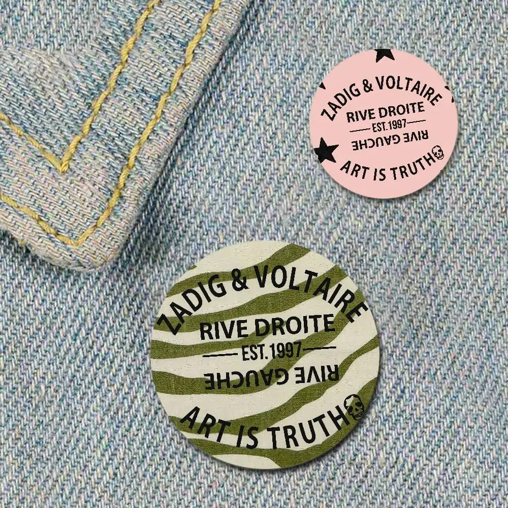 بارد Z-ZADIG & V-VOLTAIRE شارات دبابيس التلبيب دبابيس قبعة دبابيس دبابيس الهدايا ديكور حقائب الظهر