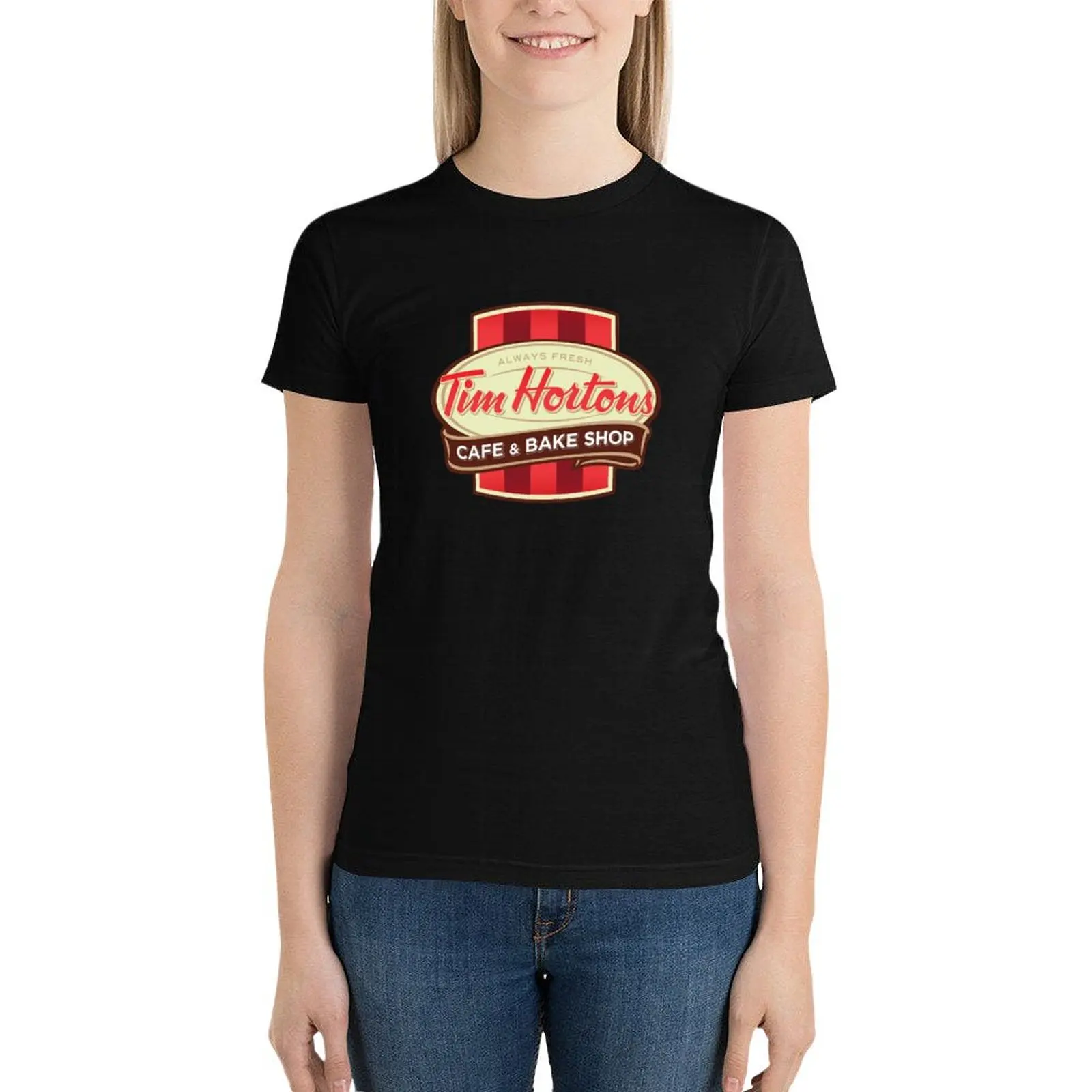 Tim Hortons Canadian Coffee Chain design T-Shirt funny shirts graphic tees tees white t-shirt dress for Women sexy