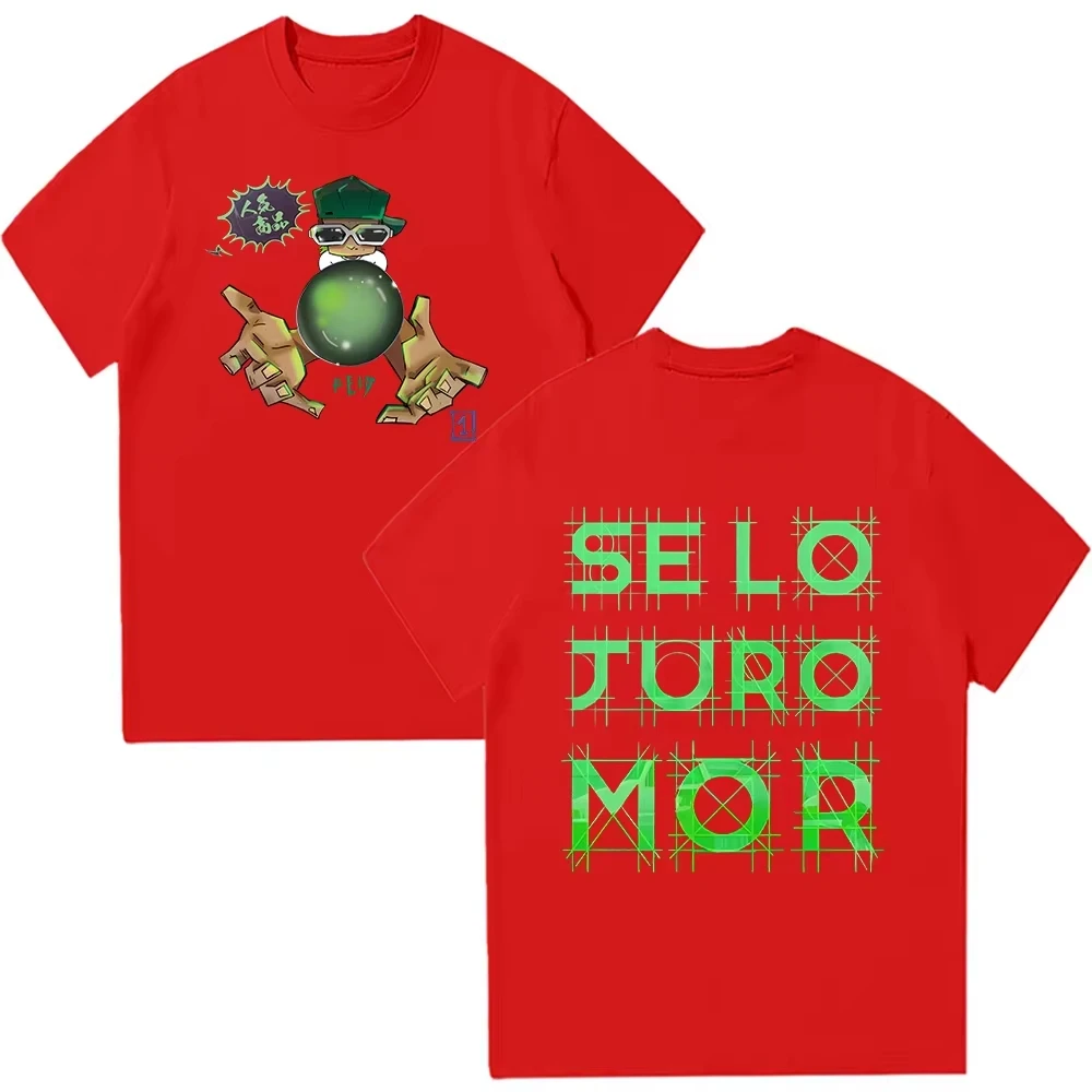 Rapper Feid Se Lo Juro Mor Neues T-Shirt, modische Herrenmode, ästhetisch, lustig, Feid Ferxxo Kleidung, Sommer, Oversized, Hip-Hop, Baumwoll-T-Shirts, Oberteil – Detail 6