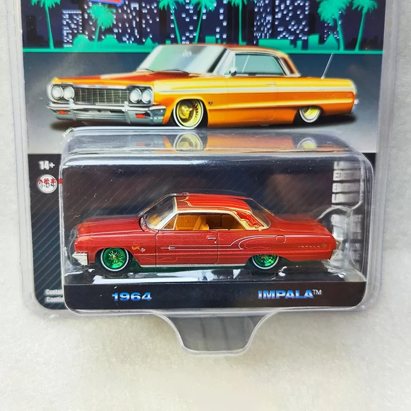 

Greenlight масштаб 1:64 1964, Седан, зеленая машина, модель автомобиля из сплава, классический сувенир для взрослых, подарок для хобби и игрушки