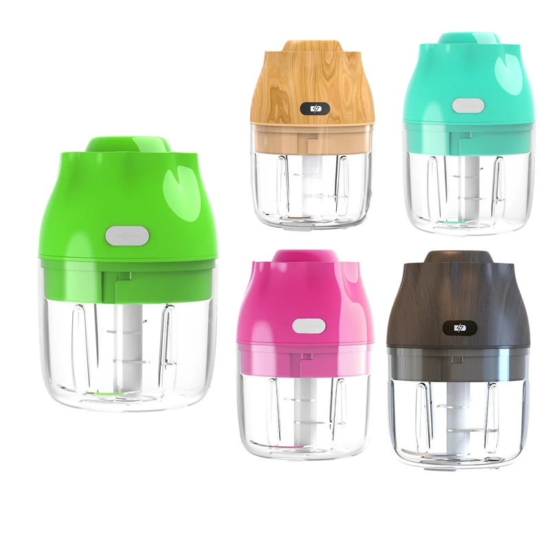 

New-Electric Mini Garlic Chopper Grinder,Wireless Portable Mincer Food Meat Processor Slicer,Chili Nuts Blender Mixer