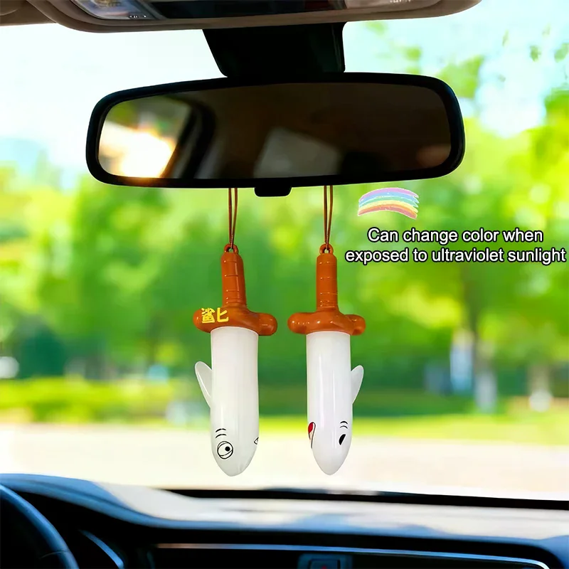 

Creative Funny Sand Shark Knife Keychain Toy Decompression Fun And Cute Shark Sword Animal Toy Children Boys Girls Birthday Gift