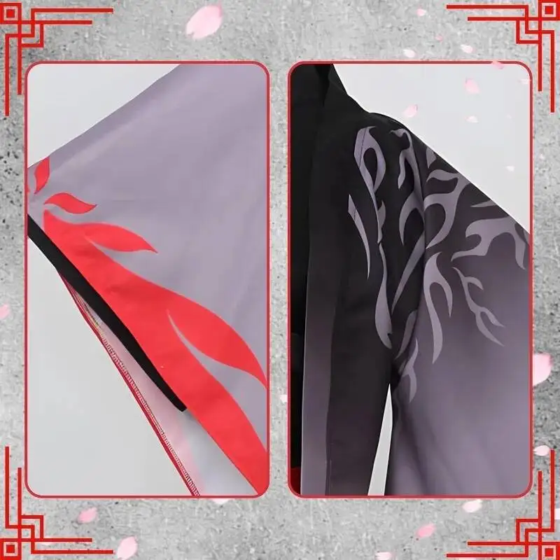 Anime Mo Dao Zu Shi Wei Wuxian Cosplay Costume Ancient Hanfu Long Robe Suit Wig for Women Men Halloween Carnival Party Outfit view 5