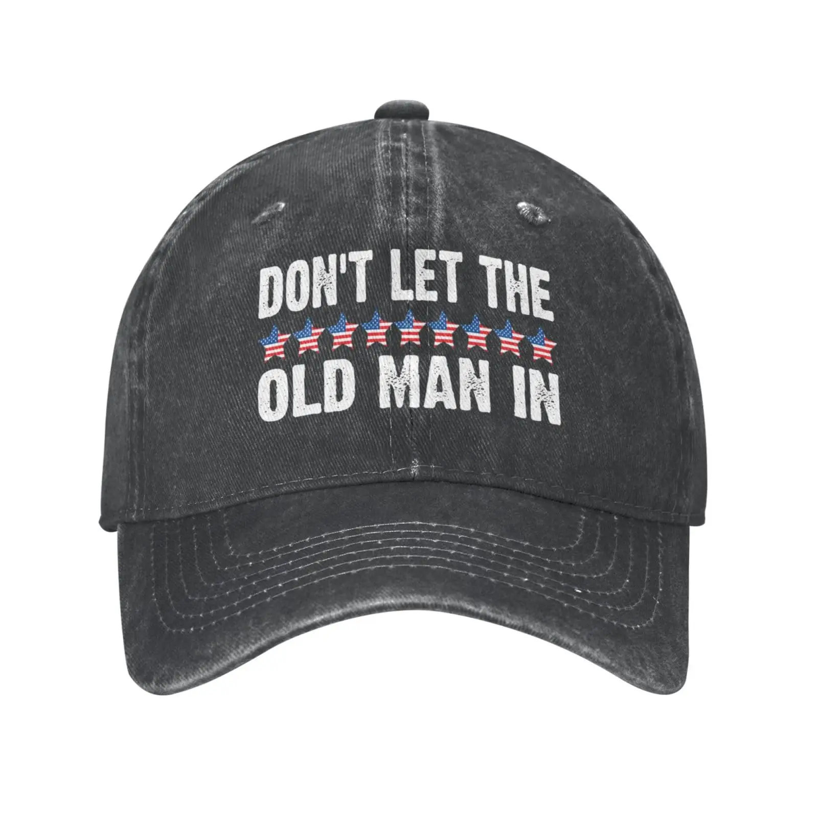 Don't Let The Old Man in Vintage Baseball Hat Retro Adjustable Cap Men Women Sports Sunhat For Daily Outdoor Travel Streetwear