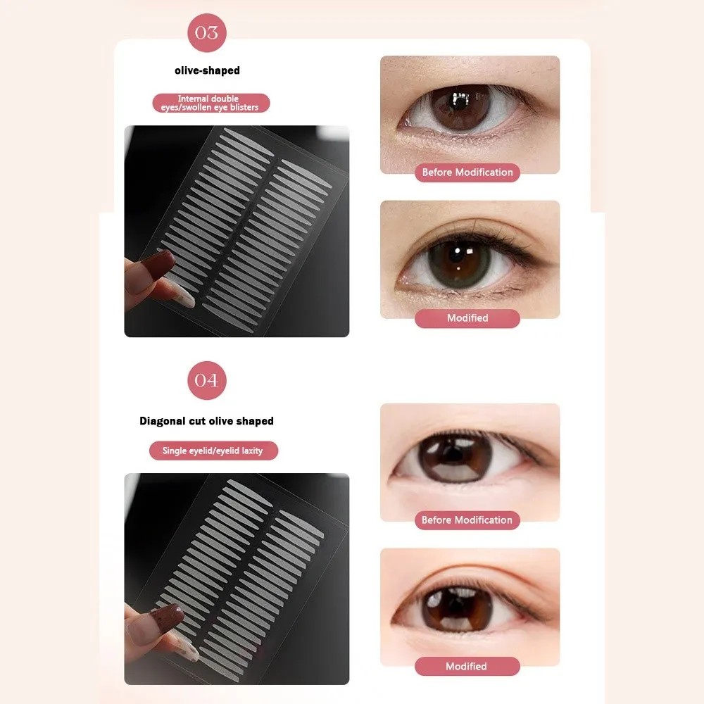 Nueva cinta para párpados dobles de larga duración, cinta para párpados naturales resistente al agua, cinta Invisible a prueba de sudor, maquillaje