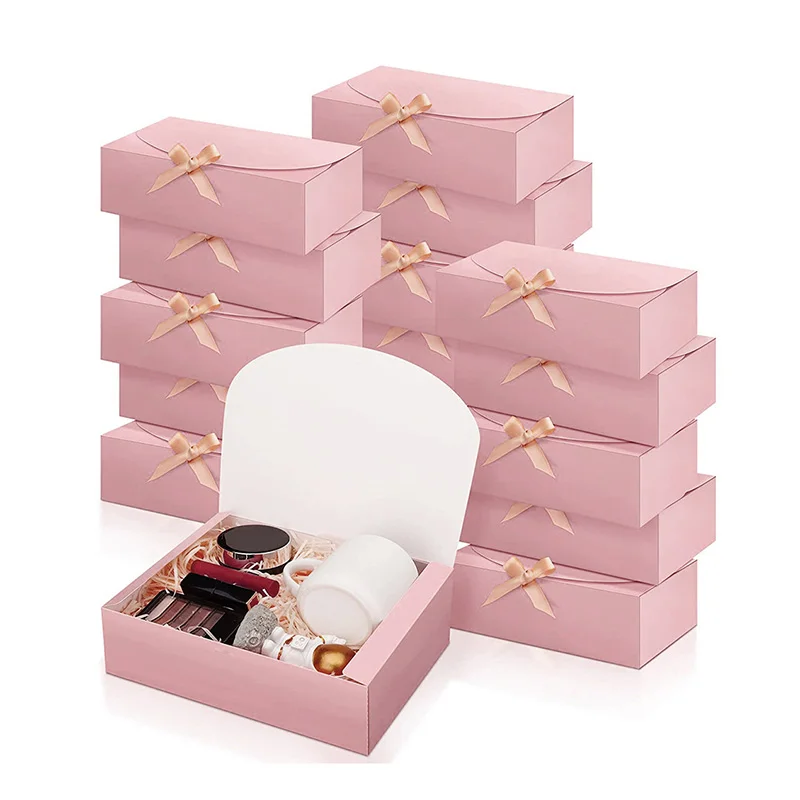 1pc Wedding Favors Packaging Material Birthday Festival Gift Box Foldable Dessert Cookies Packaging Paper Box For Baking Store