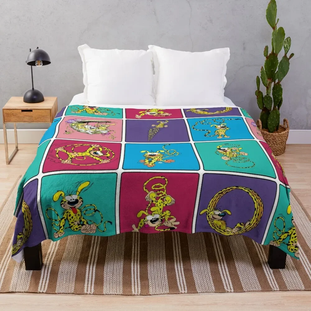 

Marsupimaim squares tuti Throw Blanket Soft Breathable Blanket for Night Sleeping