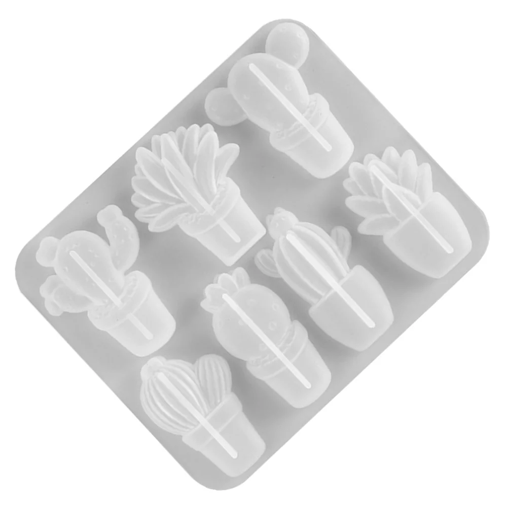 

1 шт. силиконовая форма для кактуса, 7 видов конструкций, антипригарная форма для рукоделия из смолы для мыла ручной работы, эпоксидная смола, изготовление ювелирных изделий, лоток для изготовления кактусов