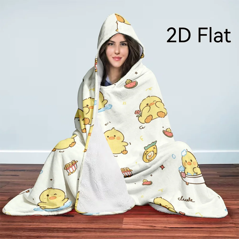 1pc Extra Large Hooded Wearable Blanket - Enlarged And Thickened Softness Like Plush, Cozy Warm Winter Wear for Home