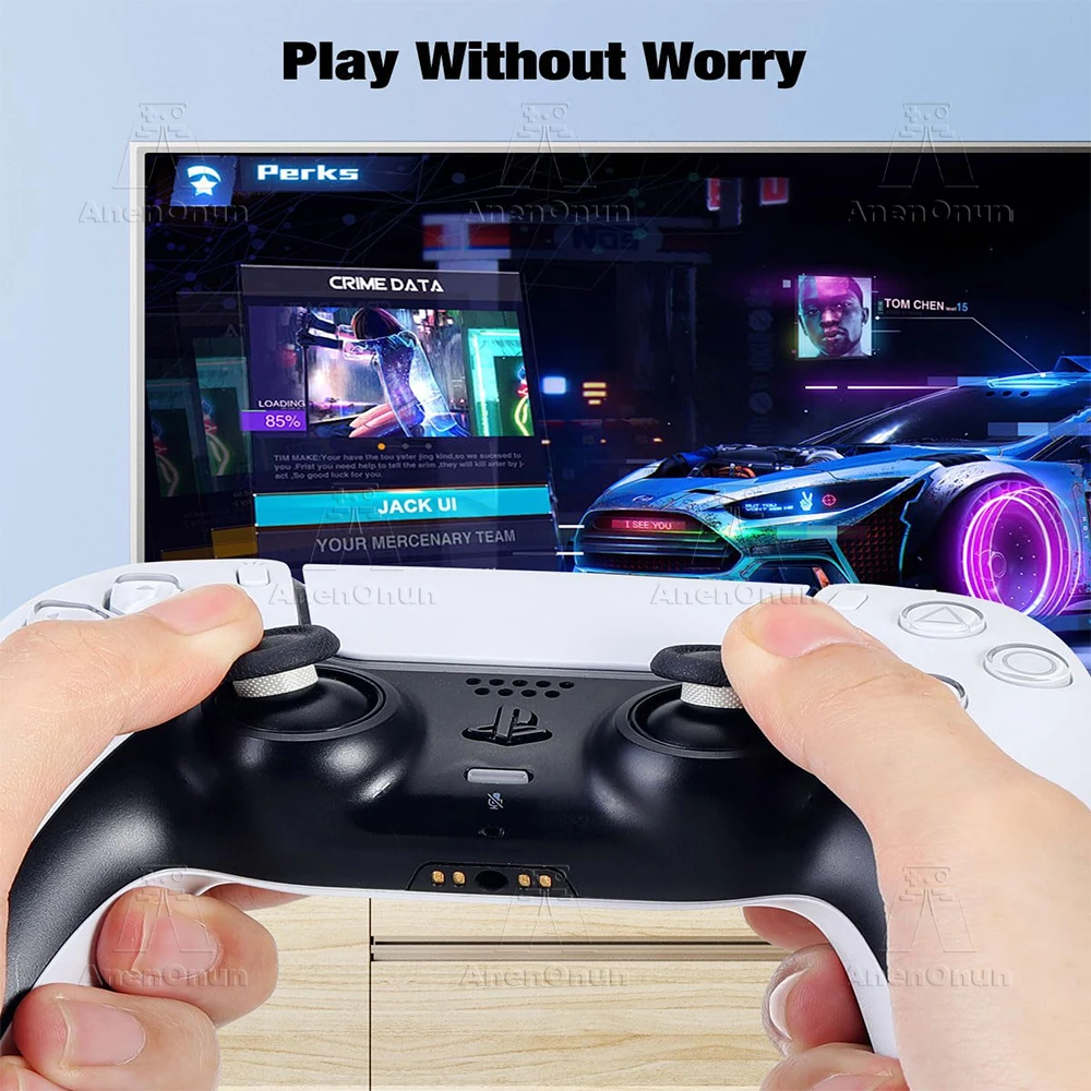 Controller Joystick Protective Tape Gamepad Joystick Protector Ring Sticker for PS5,PS4,Xbox,Switch,Steam Deck,ROG Ally - White