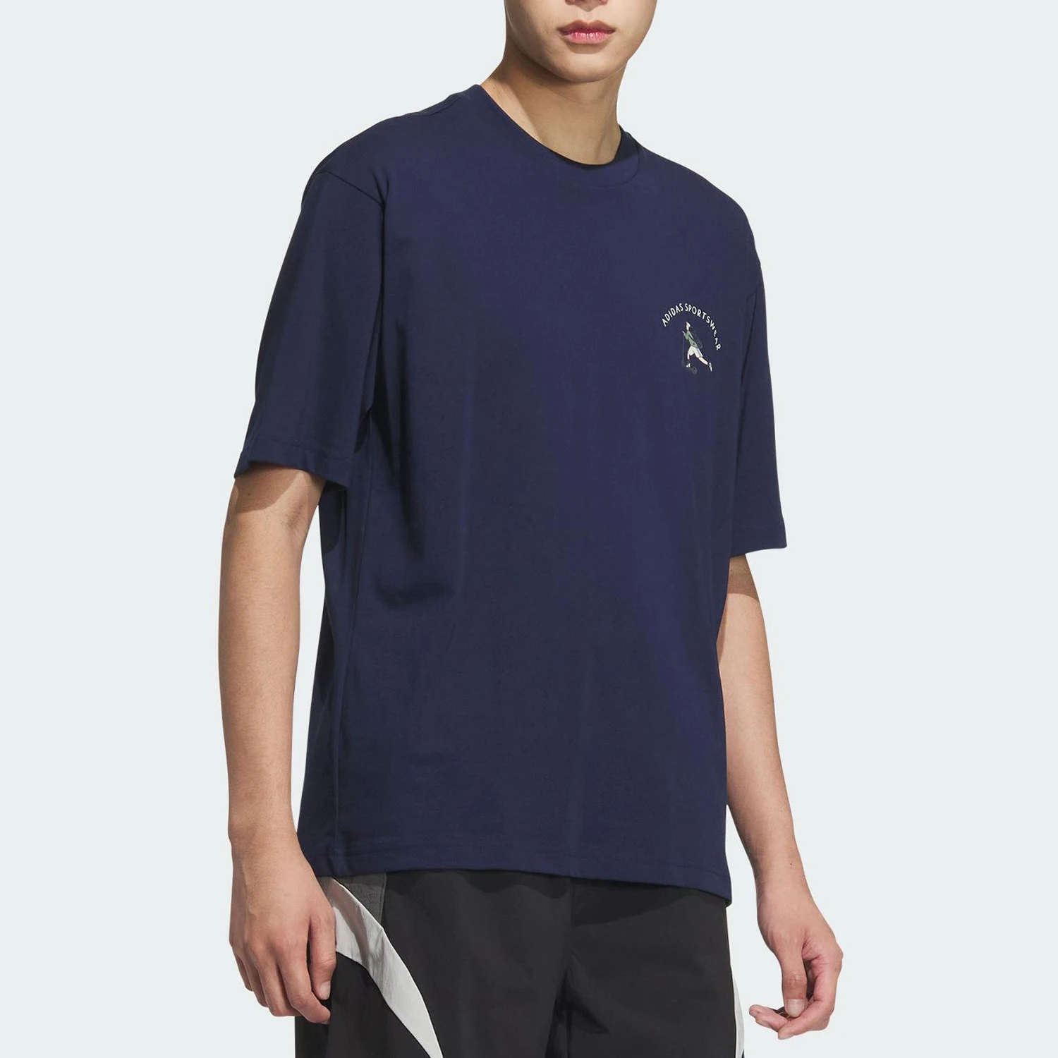 أديداس حقيقية 2025 الصيف الرجال فضفاضة في الهواء الطلق تنفس قصيرة الأكمام JL6060 #2