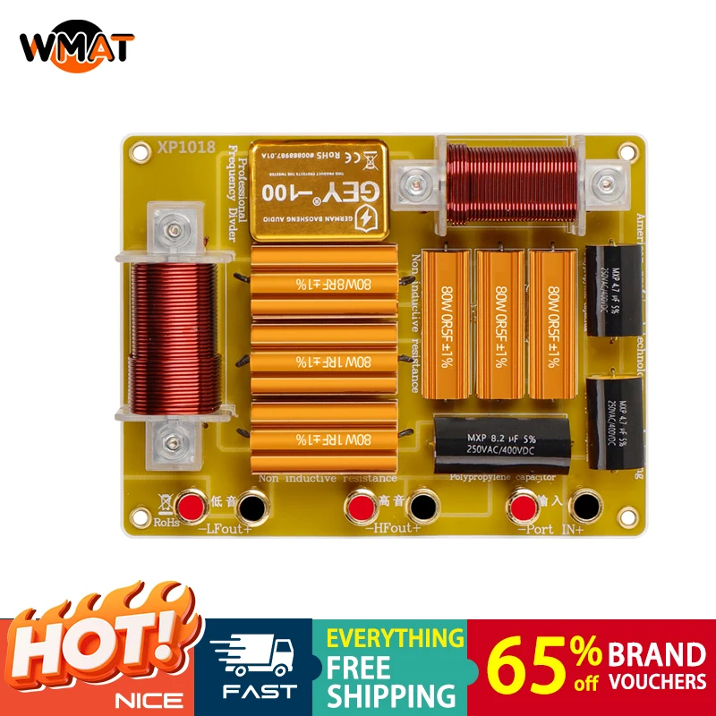 

1018 stage performance equipment 2-Way High Quality Audio Crossover Network No Distortion 15 Inch 8 Ohm Speakers Metal Material