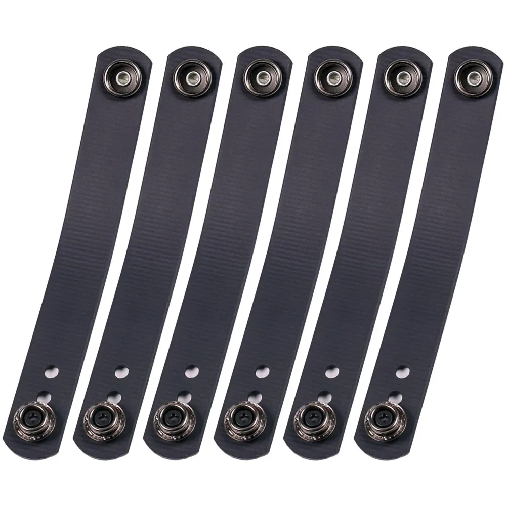 2pcs IWB Soft Belt Loops Black Tatical Rubberized Nylon Strap Holster Clip Work with 1.25" 1.5" 1.75" Belts with Hardware Kit image 3