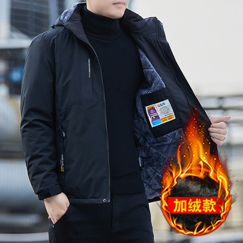 

Spring and Autumn Winter Men's Jacket Skiing Jacket Waterproof Wool Jacket Skiing Board Jacket Parker Raincoat Hooded Jacket