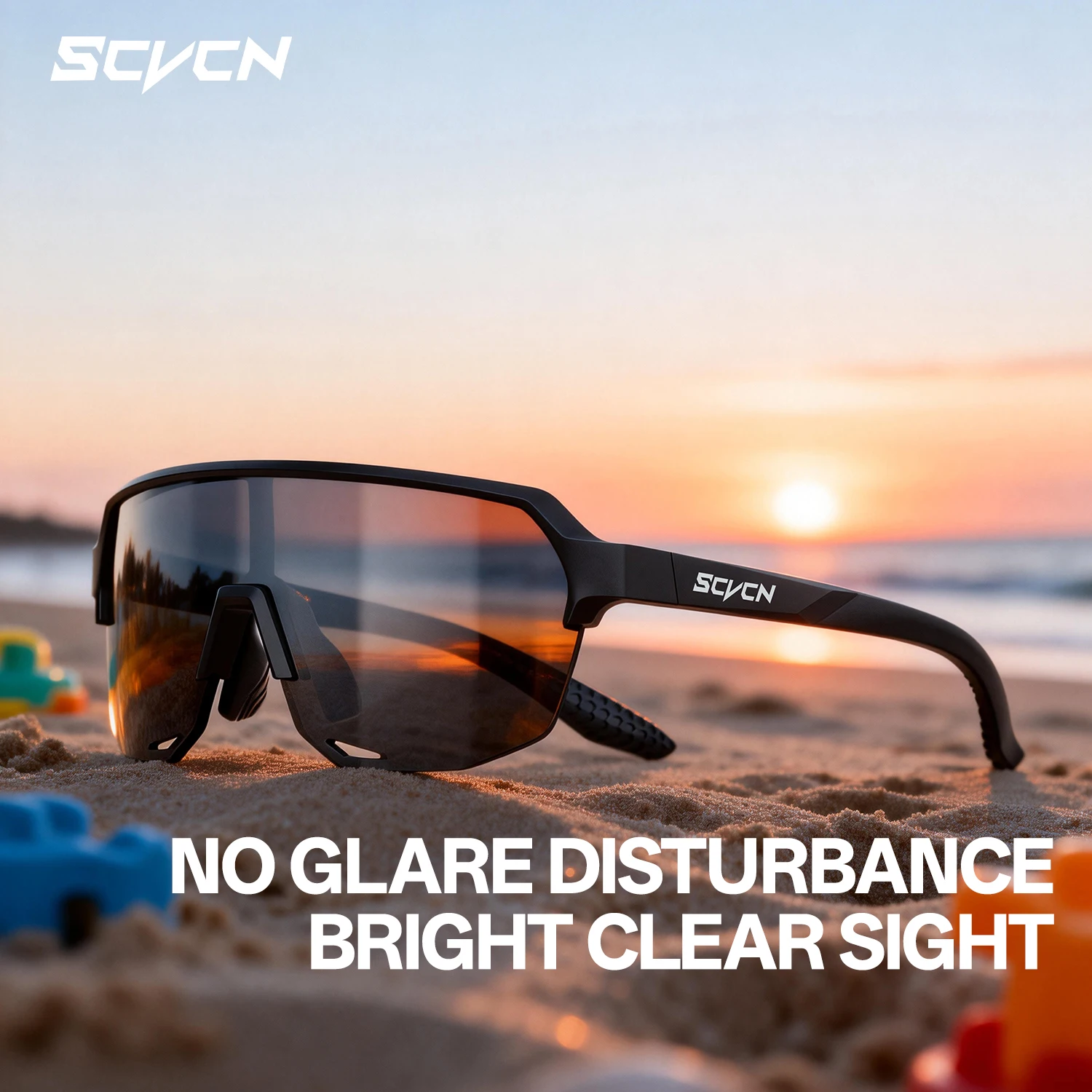

SCVCN HD Kids' Sweat-Resistant Anti-Glare Protective Glasses Outdoor Casual Sports Sunglasses Adventure and Baseball Sunglasses
