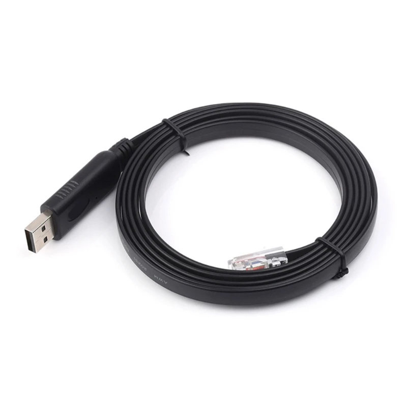 

USB to RJ45 Console Debugging Cable for Industrial Control Devices Routers SwitchesFirewalls and Communication Modules