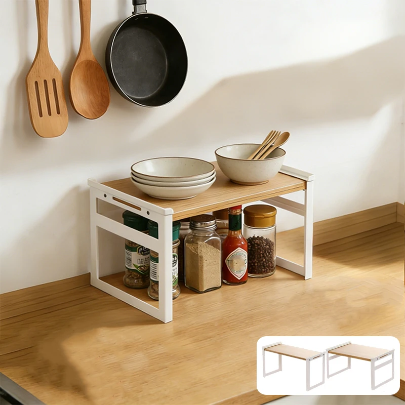 

Wooden Storage Shelf for Kitchen Desk Water Cup and Coffee Cup Storage Rack Bathroom Cosmetic Organizer Suitable for Living Room