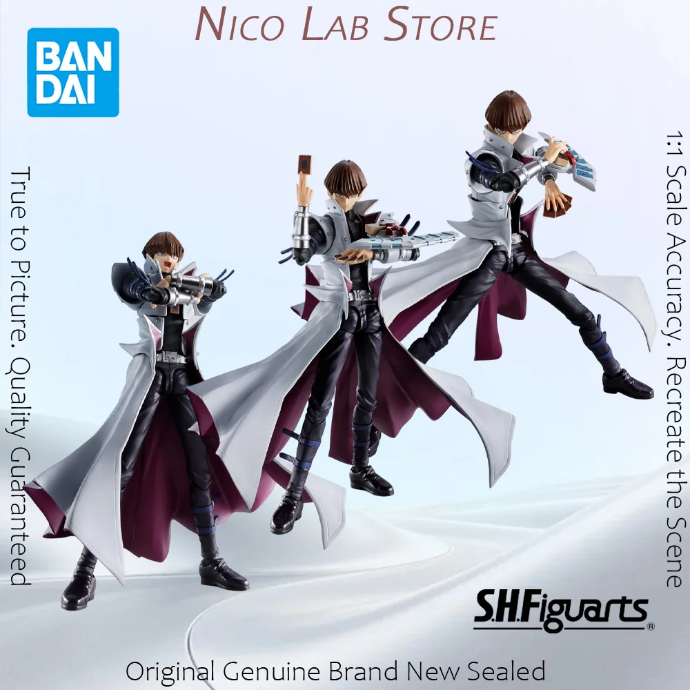 Original In Stock BANDAI SHFiguarts Yu-Gi-Oh! Duel Monsters Seto Kaiba Figure Anime Model Action Toy