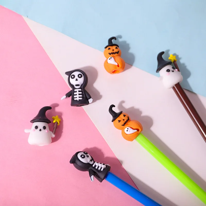 100-pz-halloween-penne-gel-cancelleria-economica-materiale-scolastico-all'ingrosso-premi-per-bambini-cartoon-zucca-teschio-penne-wrtiing-desk-decor