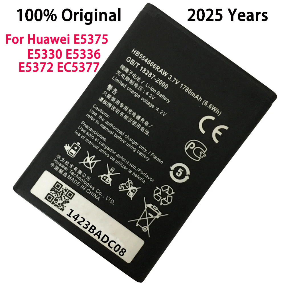

100% Original Replacement Phone Battery 1500mAh HB554666RAW for Huawei E5375 E5330 E5336 E5372 EC5377 Batteries Bateria
