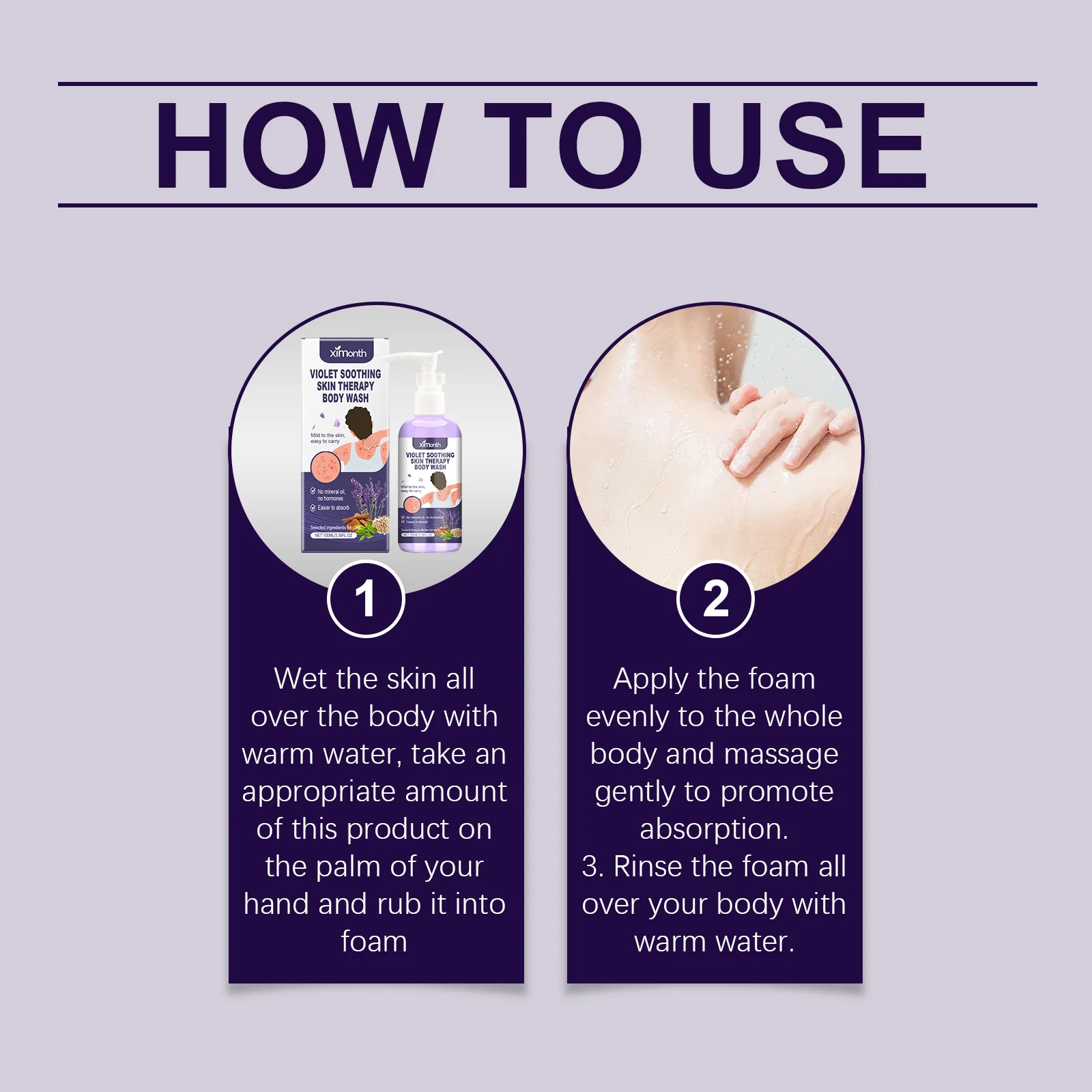 

Гель для душа Violet с уникальным ароматом: нежное очищение, легкое пенообразование, питание кожи, уменьшение сухости, снятие дискомфорта.