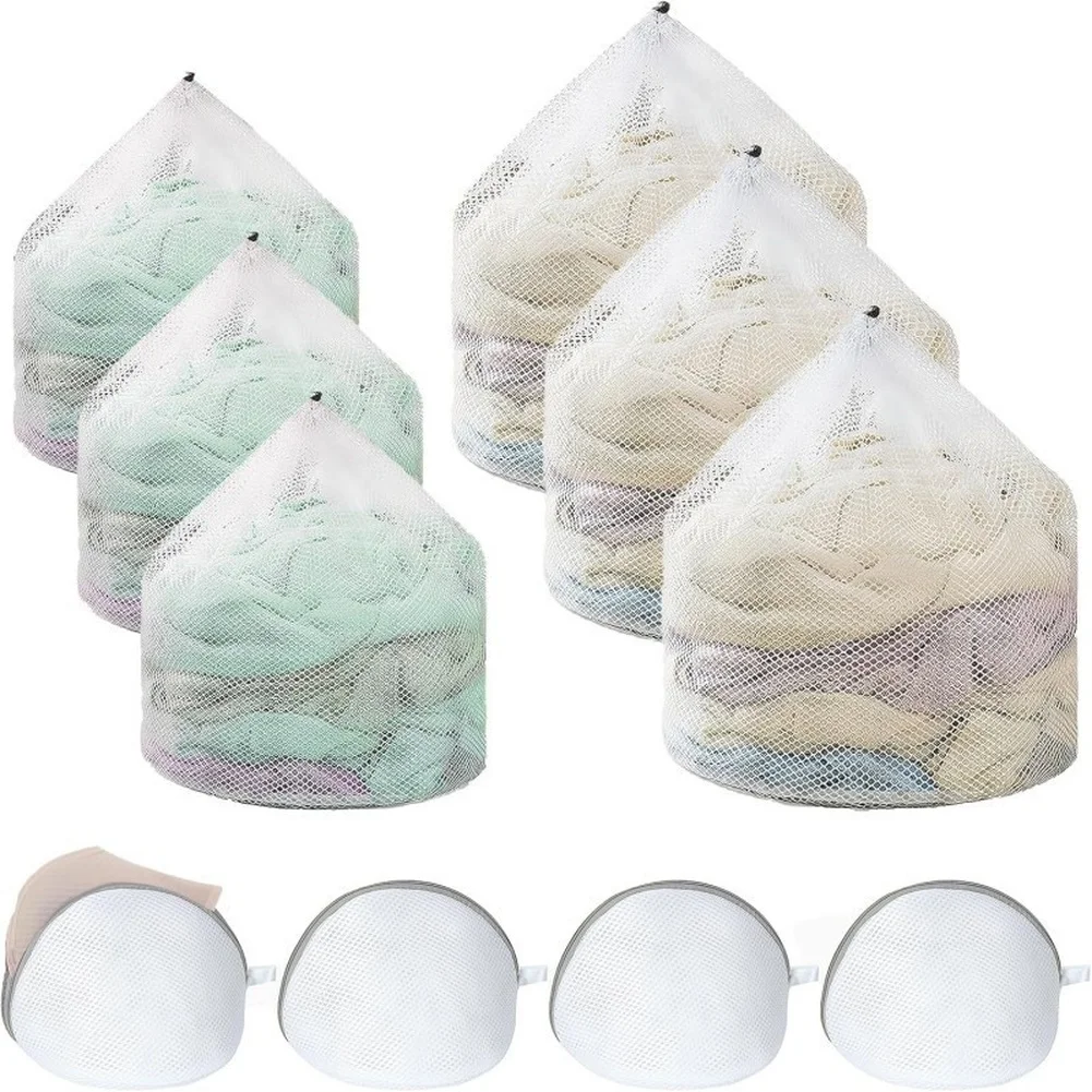 6Pack Protective Laundry Bags for Bras Socks and For Delicate Clothes Mesh Wash Bags Damage in Washing Machines