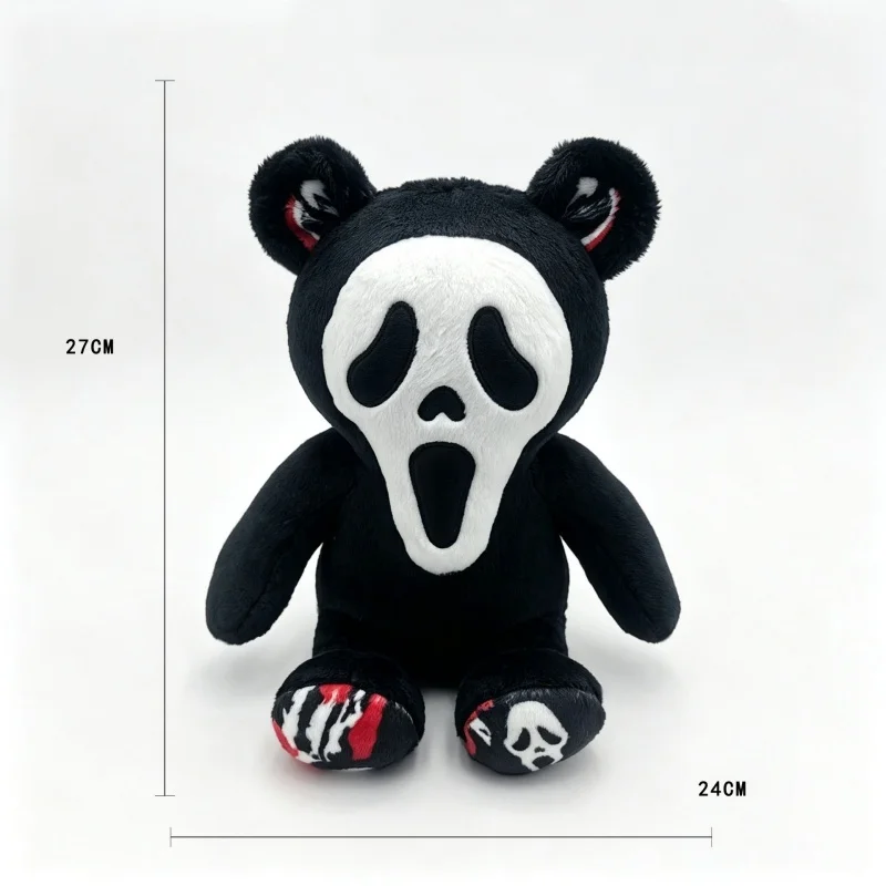 SCREAM Ghostface Plush Doll Ghostface Stuffed Toy Scream Plush Funny Doll Kids' Gift