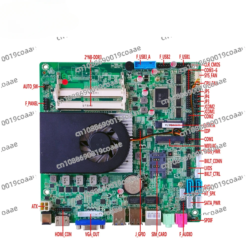 ELSKY Skylake Kabylake I3-7100U I5-7200U I7-7500U USB RS232 Mini-PCIE LAN 8GB/16GBRAM 256GBSSD I5 Processor Mini Motherboard