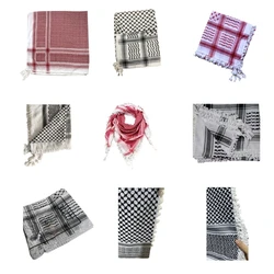 Religious Arab Adult Keffiyeh Headscarf Turban Jacquard Pattern Scarf Outdoor Headscarf for Male Daily Hair Accessory