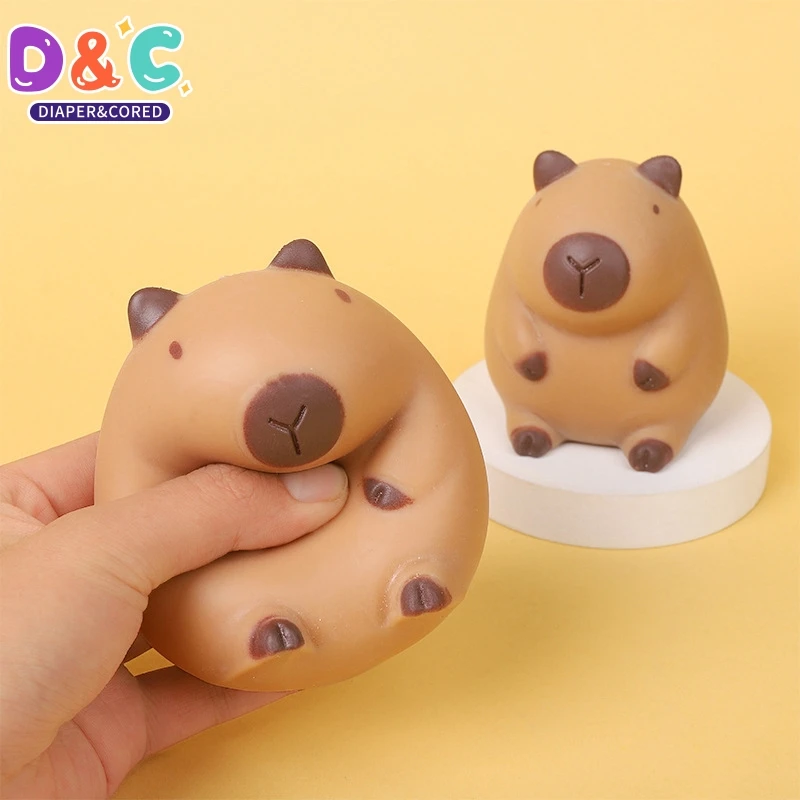 

New Decompression Lovely Capybara Soft Glue Slow Rebound Doll Toy Cute Funny Trick Gift Fidget Stress Toys