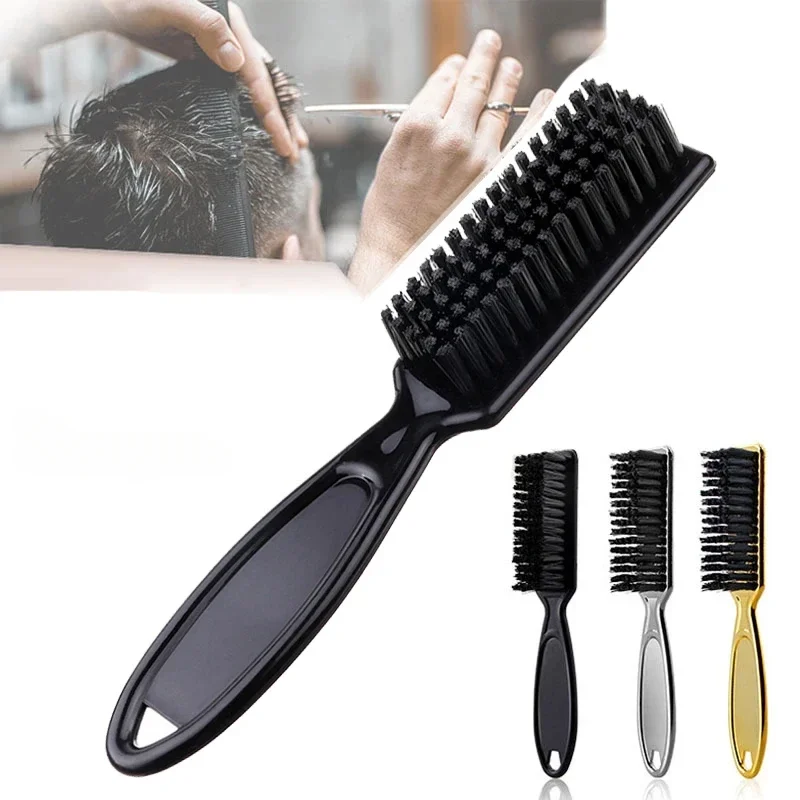 

Fade Brush Hair Comb Scissors Cleaning Brush Barber Shop Skin Plastic Handle Hairdressing Soft Cleaning Brush Hair Styling Tools