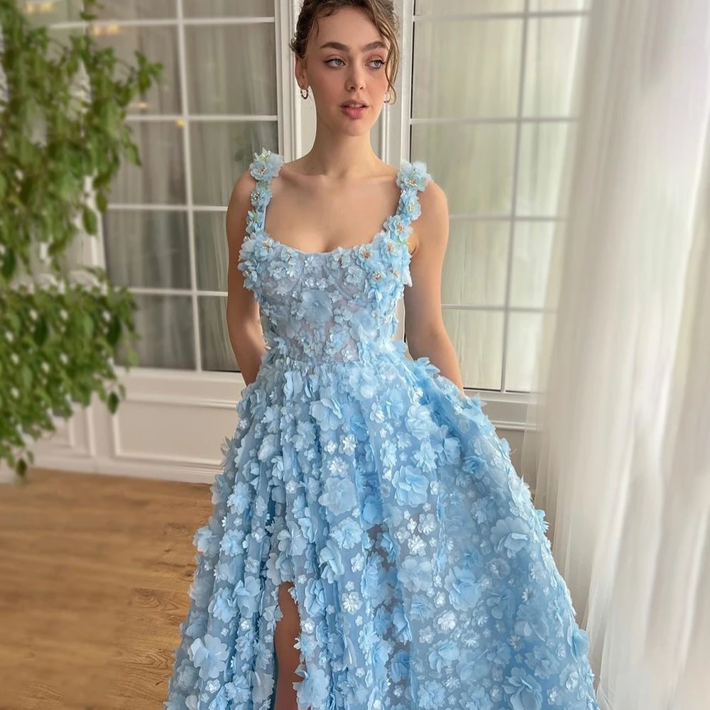 

Сексуальное свадебное платье длиной до пола с цветами для женщин, роскошное белое свадебное платье трапециевидной формы, милые платья для выпускного вечера robe de mariée