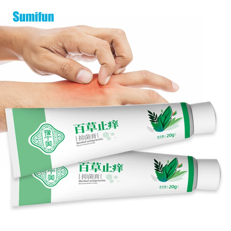 20g Psoriasis Dermatitis Cream Herbal Medicine Eczematoid Eczema Ointment Anti-Itch Antibacterial Chinese Herb Medical Skin Care