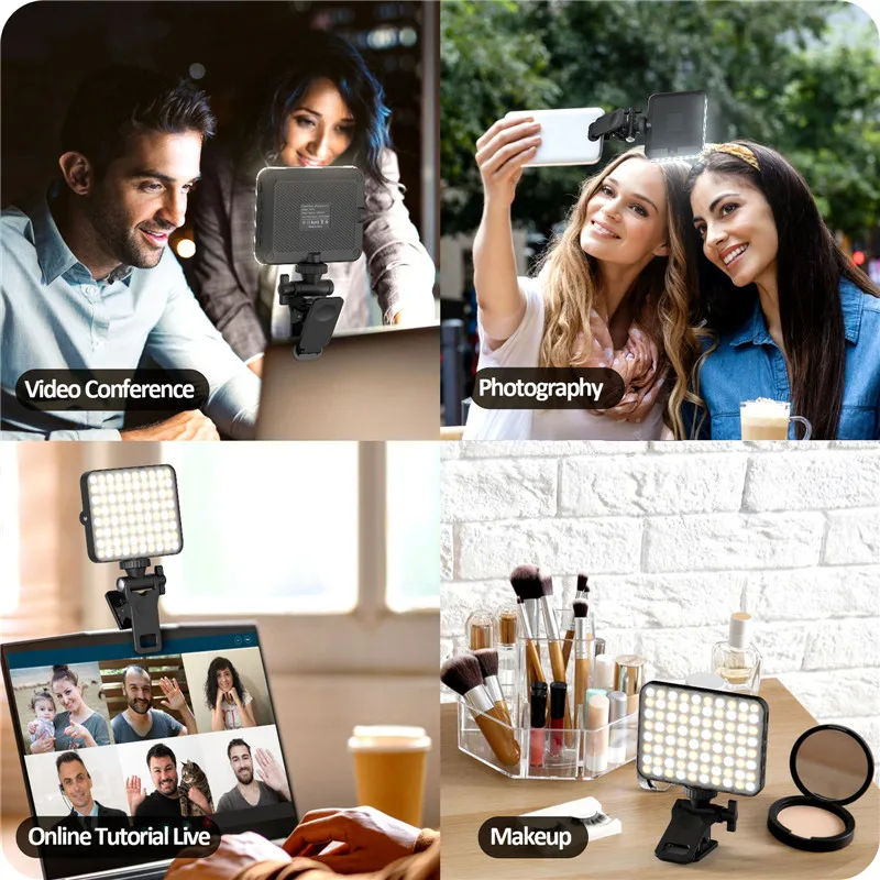 LED Fill Light Mini Selfie Light portatile per videoconferenza portatile telefono cellulare Vlog trasmissione in diretta Fill Lamp Photography