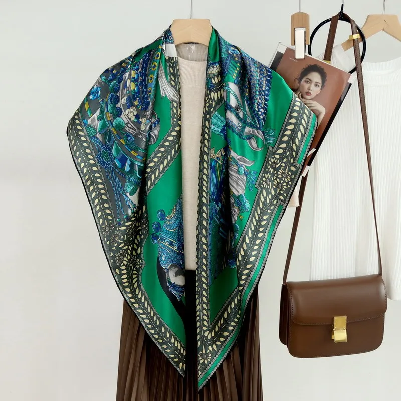 mawali-knight's-dance-elegance-een-0-large-square-silk-scarf-women's-versatile-silk-satin-wrap-versatile-all-sea