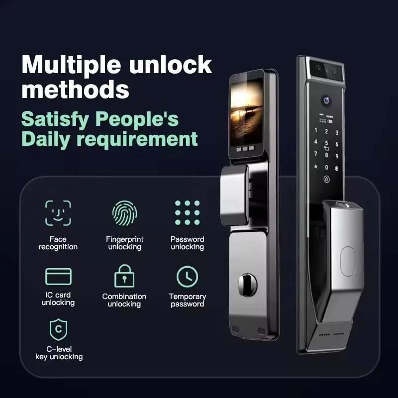 

Smartier Face Recognition Smart Door Lock With Camera Cerradura Inteligente Tuya Wifi Smart Fingerprint Digital Lock