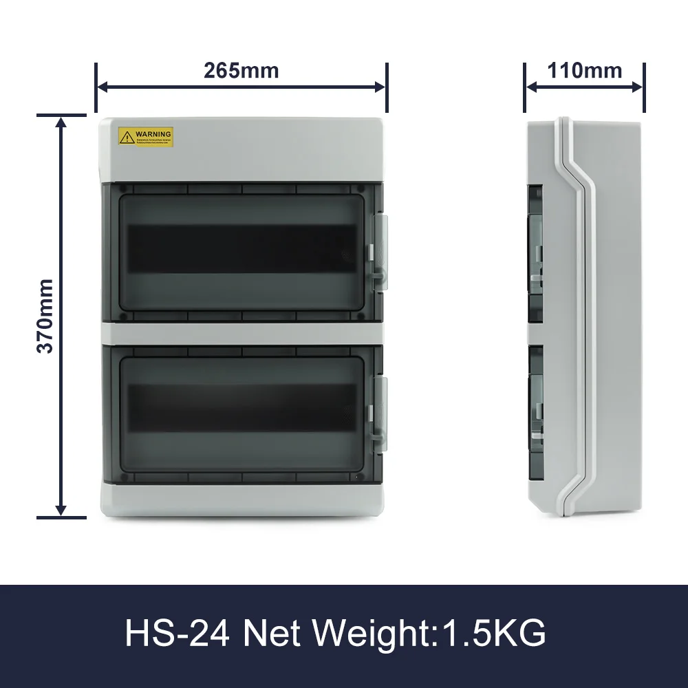 HS-4/6/9/12/15/18/24/36 MANIER IP65 Waterdichte Verdeelkast ABS Plastic Elektrische behuizing Outdoor Schakelaar Aansluitdoos DIY GO